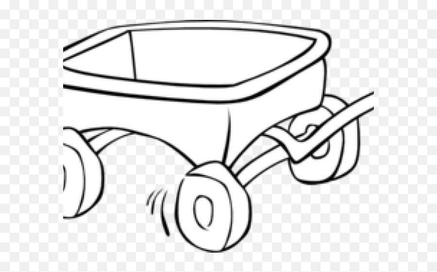 Pioneer Clipart Red Wagon - Wagon Clip Art Black And White Sketch Emoji,Wagon Clipart