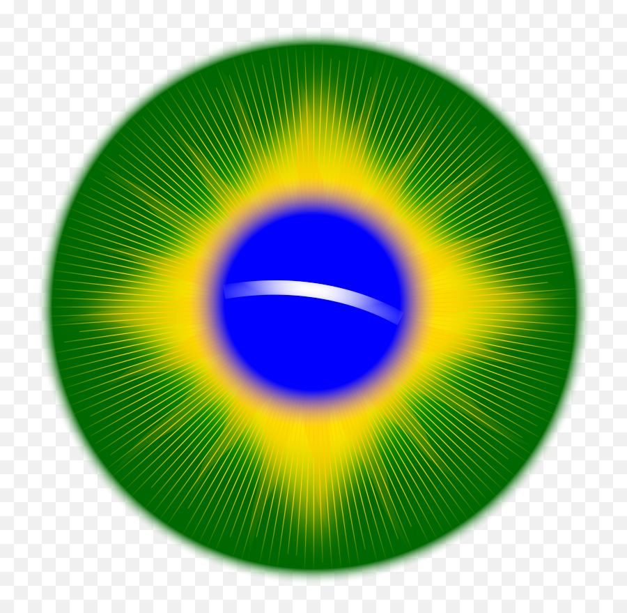 Rounded Brazil Flag Png Clip Art - Dot Emoji,Brazil Flag Png
