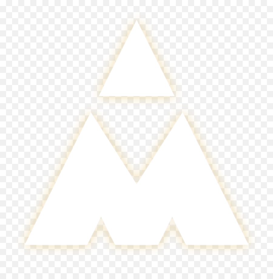 Download Hd Logo M White Glow - Triangle Transparent Png Dot Emoji,White Glow Png