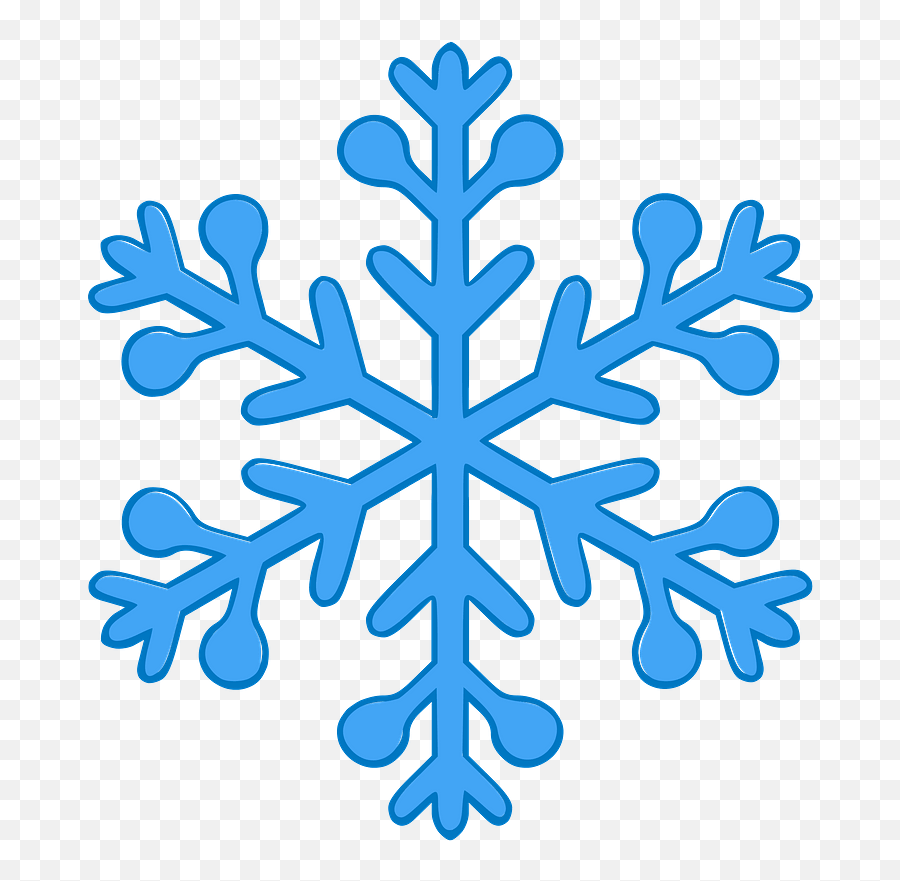Simple Snowflake Clipart Free Download Transparent Png - Free Snowflake Icon Vector Emoji,Free Clipart