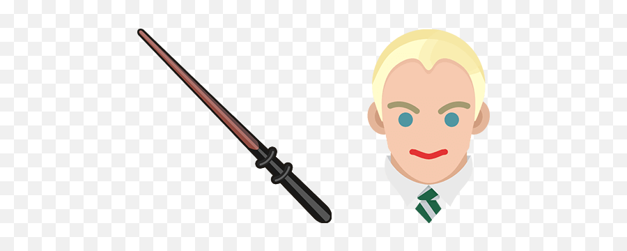 Harry Potter Draco Malfoy Wand Cursor U2013 Custom Cursor - Harry Potter Emoji,Hufflepuff Clipart