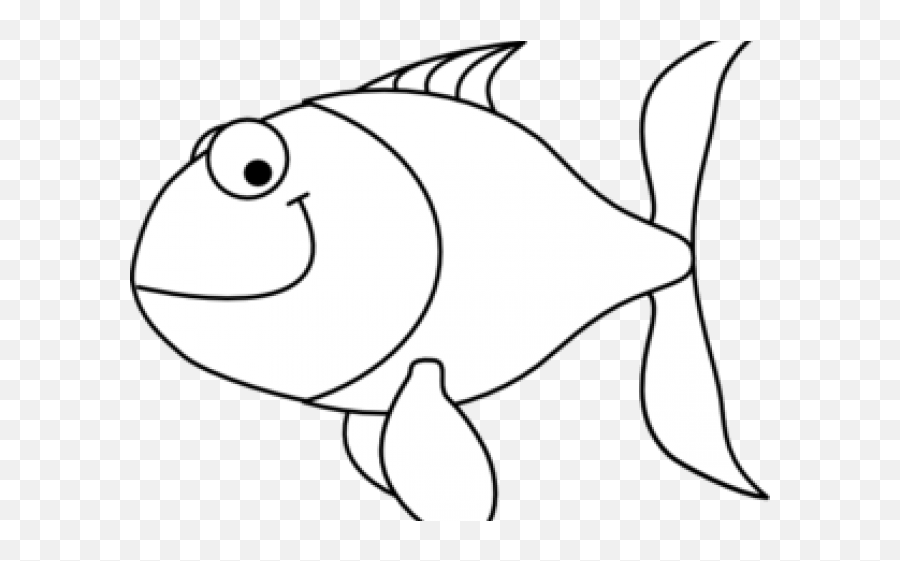 Download Gold Fish Clipart Fish Head - Clip Art Black White Fish Emoji,Goldfish Clipart Black And White