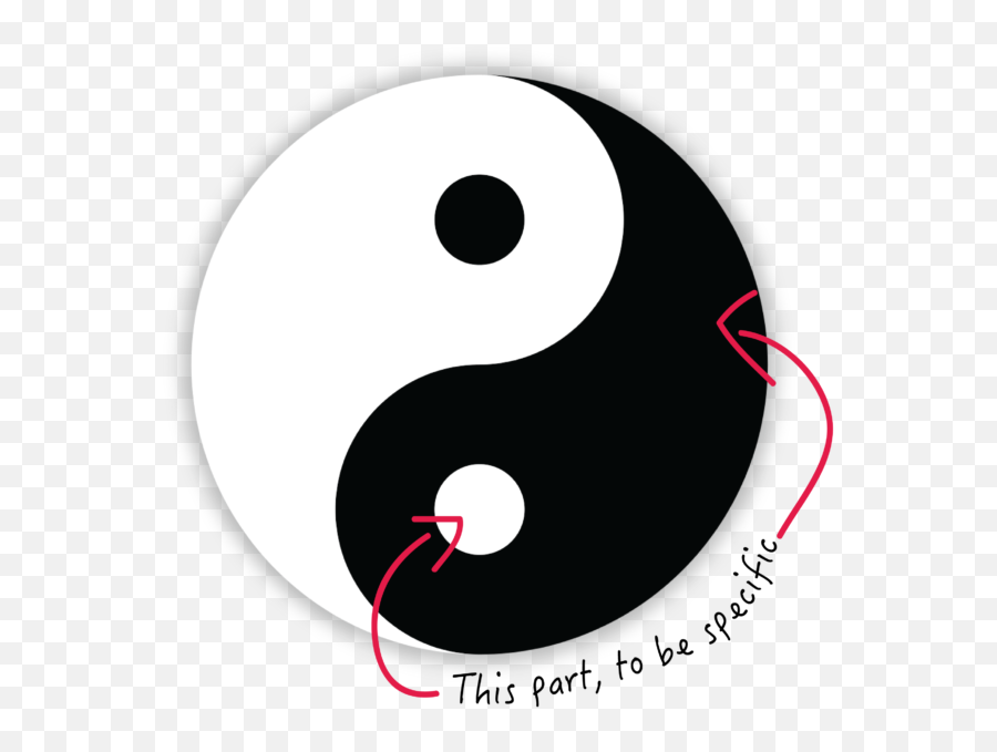 Darkness Symbol Clipart - Yin Part Emoji,Darkness Clipart