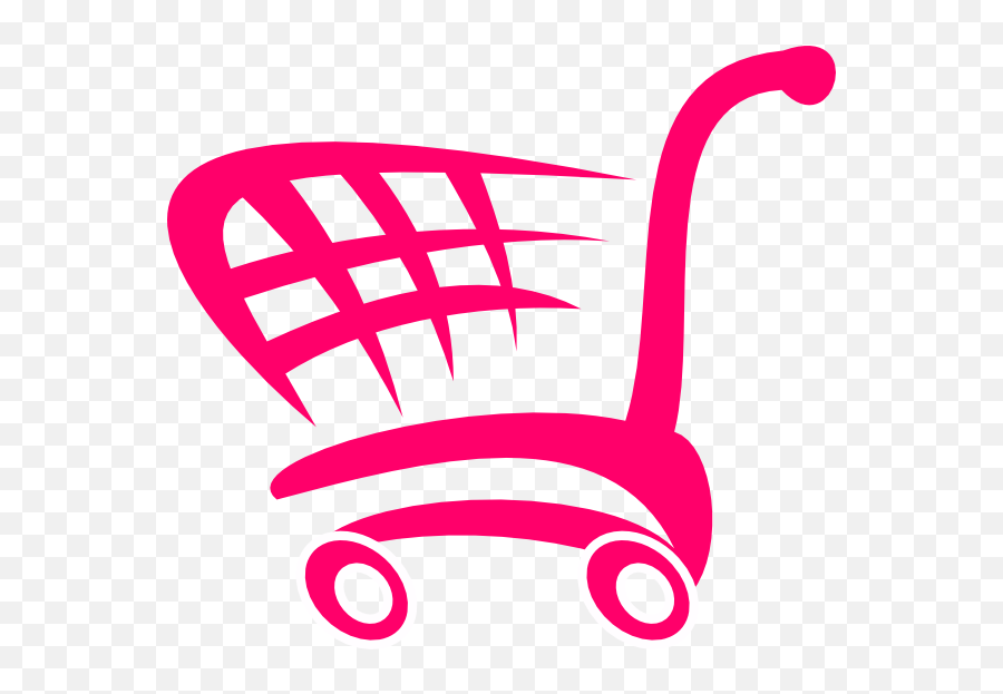 Pink Shopping Cart Clip Art At Clkercom - Vector Clip Art Shopping Cart Svg Emoji,Clifford Clipart