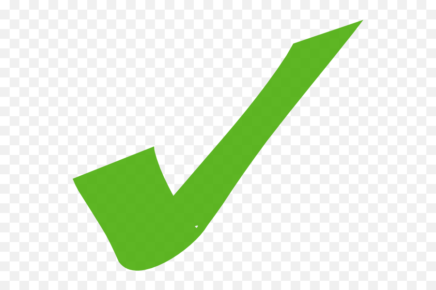Check Sign Clip Art At Clkercom - Vector Clip Art Online Transparent Background Green Tick Emoji,V Clipart