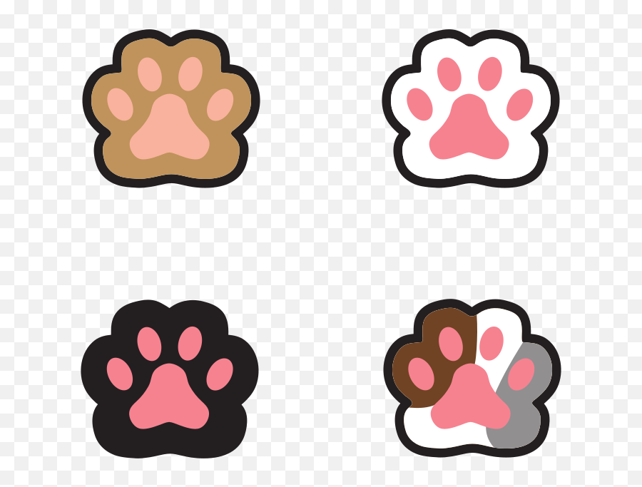 Cat Paws Clipart Free Svg File Emoji,Paws Clipart