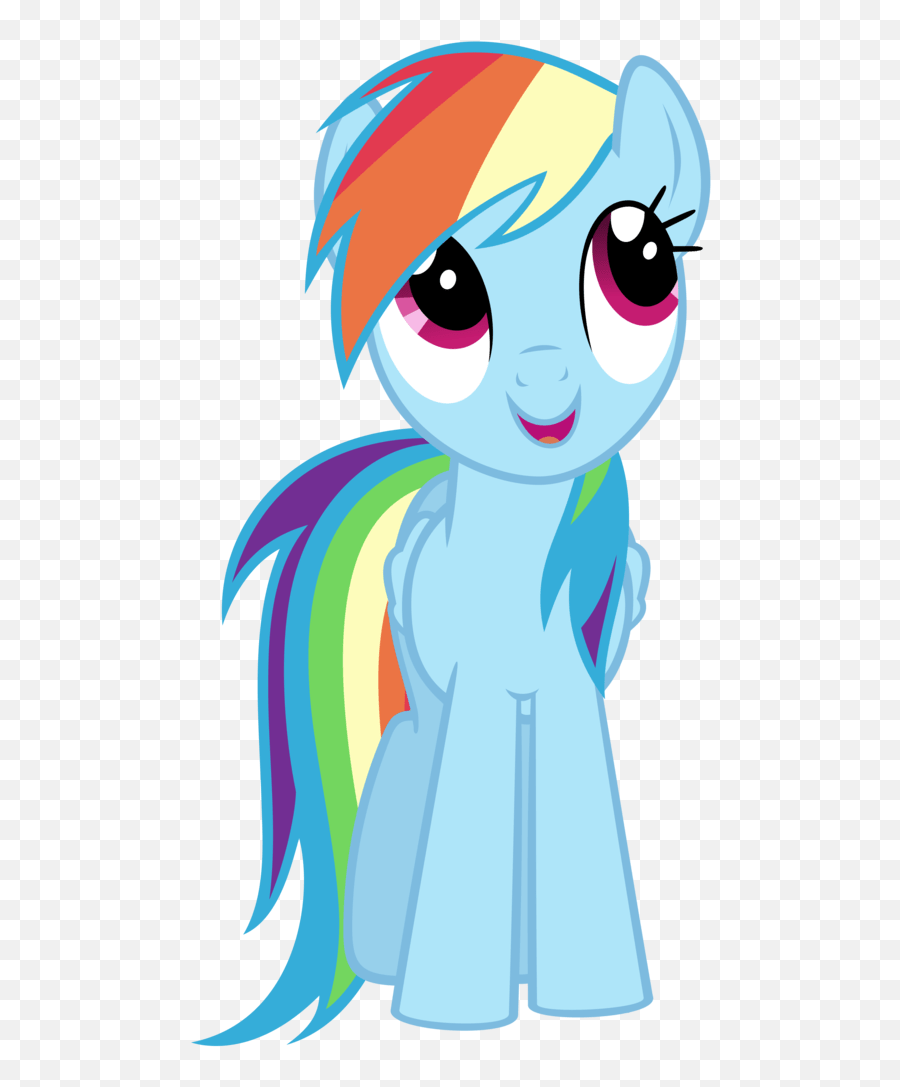 Rainbow Dash Looking Up Transparent Png - Mlp Rainbow Dash Front Emoji,Rainbow Dash Transparent