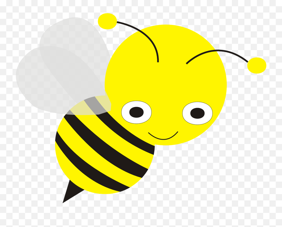 Bee Clipart Bee Cartoon Images - Transparent Background Bee Clipart Png Emoji,Bee Clipart