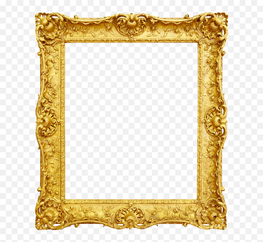 Gold Vintage Frame Png Transparent - Rahmen Gold Emoji,Gold Frame Png