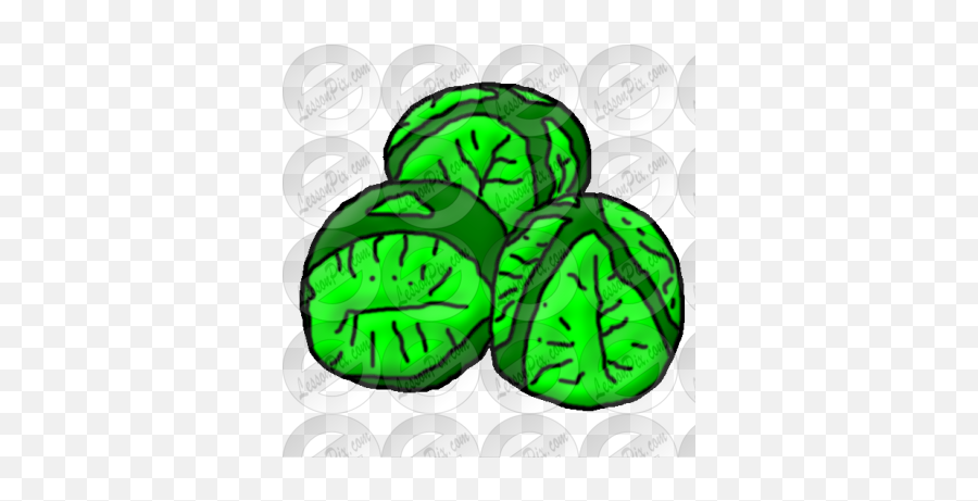Brussel Sprouts Picture For Classroom Therapy Use - Great Emoji,Sprout Clipart