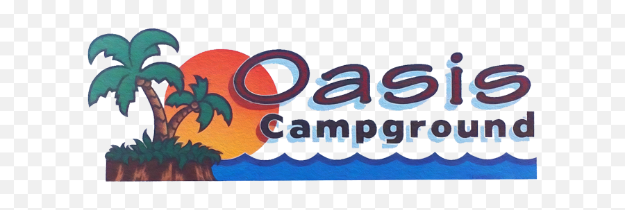 Oasis Campground Emoji,Campground Logo