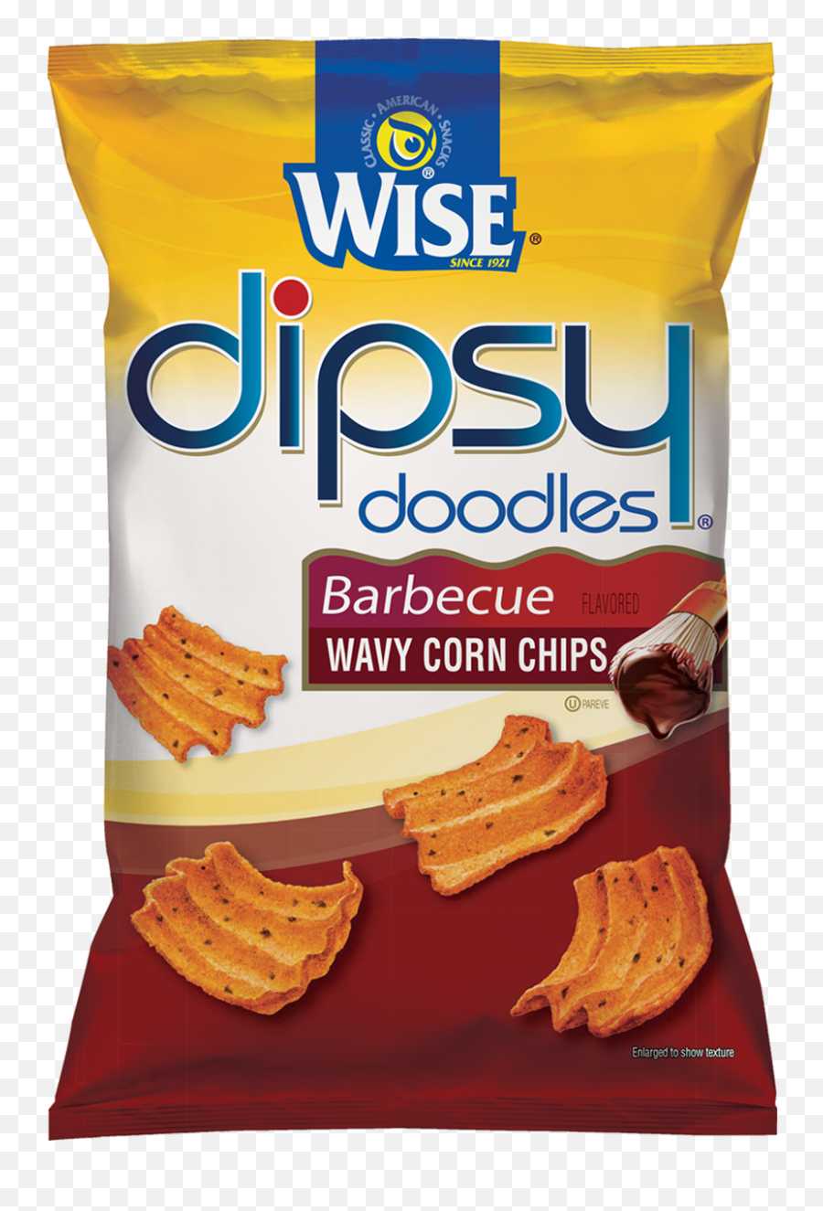 Wise Snacks Dipsy Doodles Wavy Corn Chips Bbq 2275 Oz 24 Count Gluten Free Whole Grain Emoji,Transparent Doodles