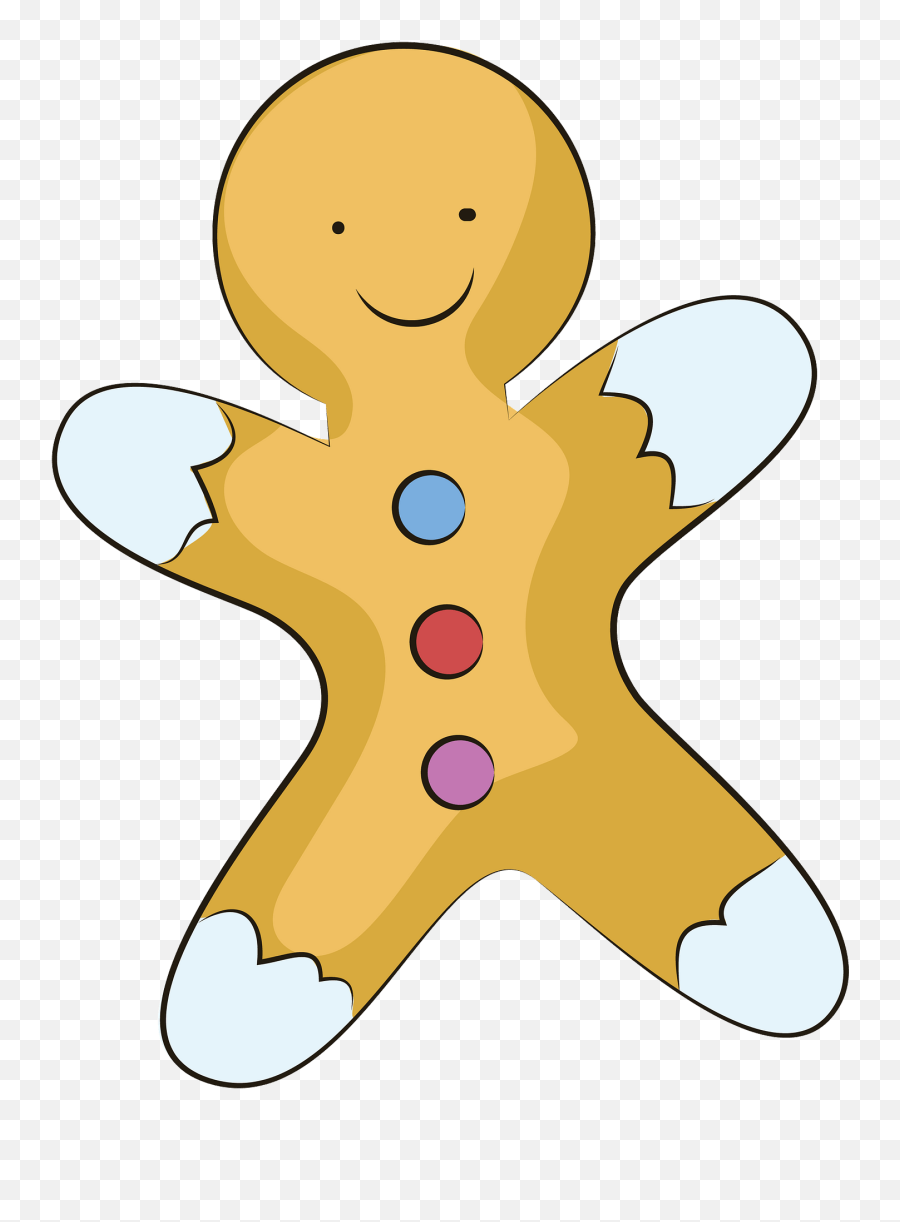 Gingerbread Man Clipart Free Download Transparent Png - Lebkuchen Clipart Emoji,Gingerbread Man Clipart