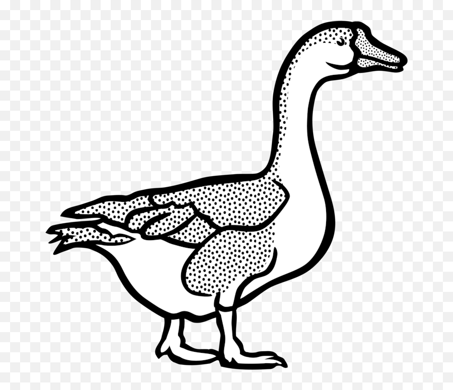 Animal Farm Geese Goose Tier - Goose Clipart Black And White Png Emoji,Goose Clipart