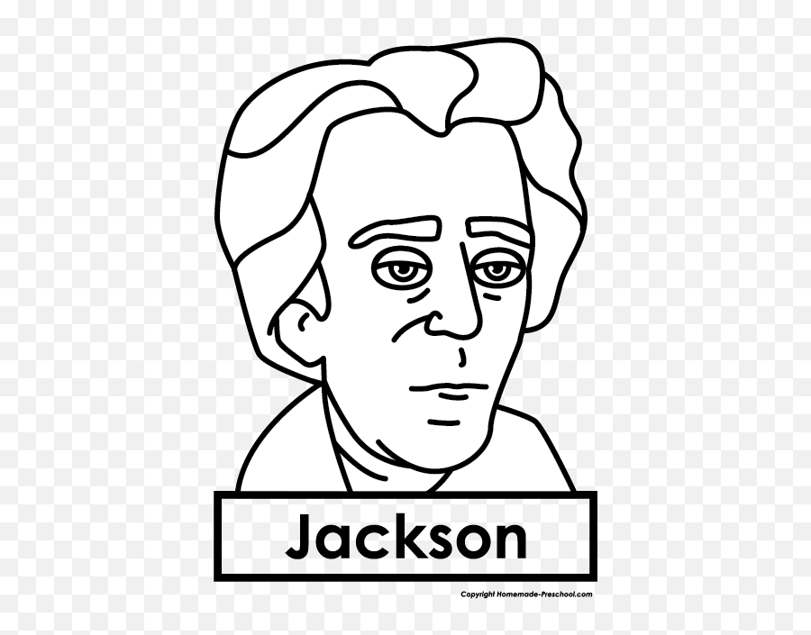 President Clipart - Cartoon Andrew Jackson Drawing Easy Emoji,President Clipart