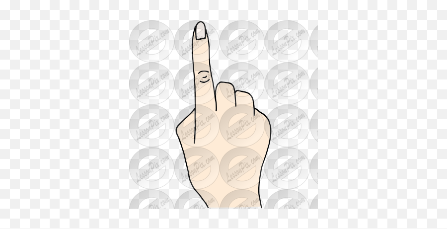 Index Finger Picture For Classroom - Sign Language Emoji,Finger Clipart