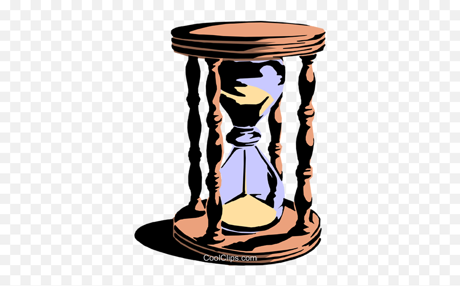Hourglass Royalty Free Vector Clip Art Illustration - Passage Of Time Clip Art Emoji,Hourglass Clipart