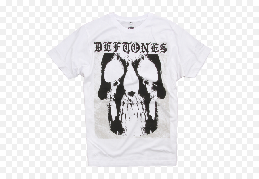 Deftones - Deftones White T Shirt Skull Emoji,Deftones Logo