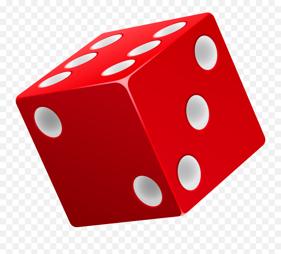 Dice Red Png Clip Art - Dice Clipart Png Emoji,Dice Transparent Background