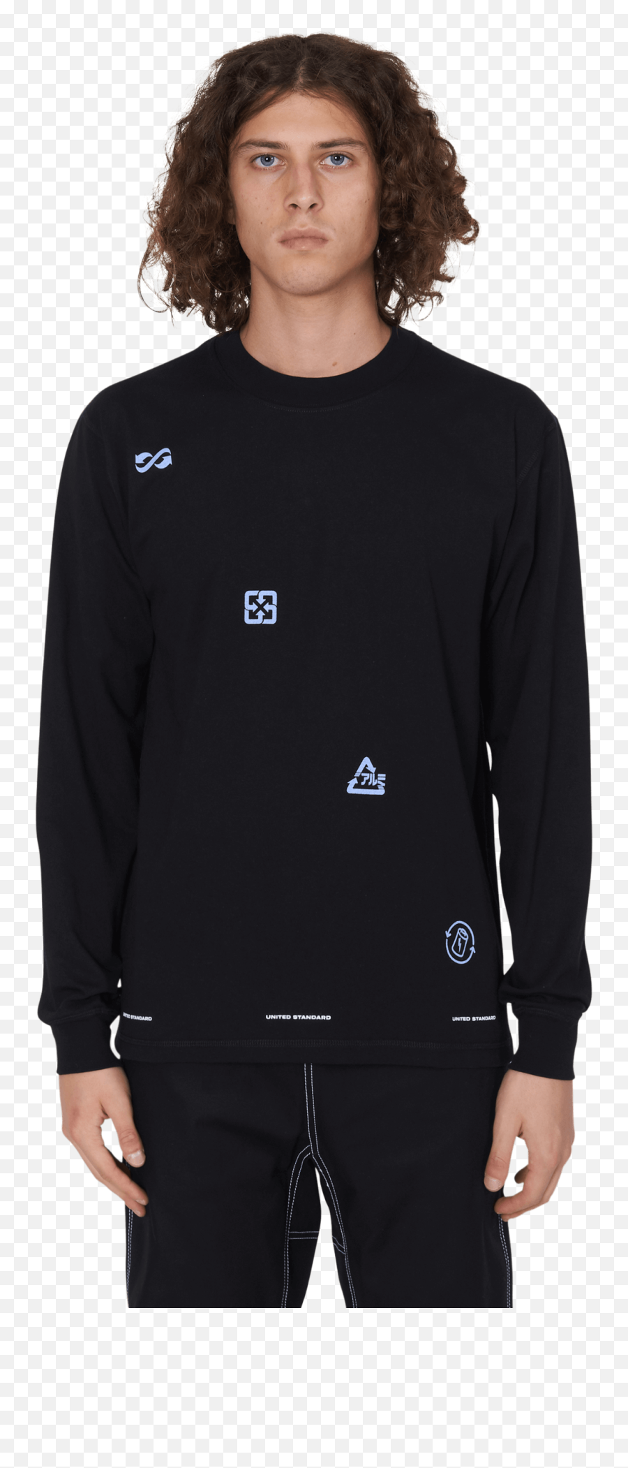 Virgil Logos Long Sleeves - Asics Kiko Insulated Jacket Emoji,T Shirt Logos