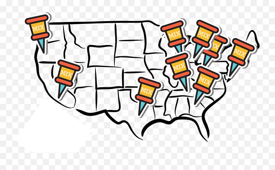 Us Map Sketch Clipart - Full Size Clipart 5724900 Sketch Map Of Us Emoji,Pic Clipart