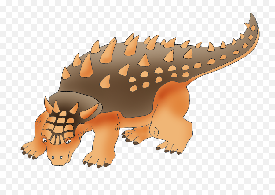 Ankylosaurus Dinosaur Clipart - Dinosaur Clipart Cute Brown Emoji,Dinosaur Clipart