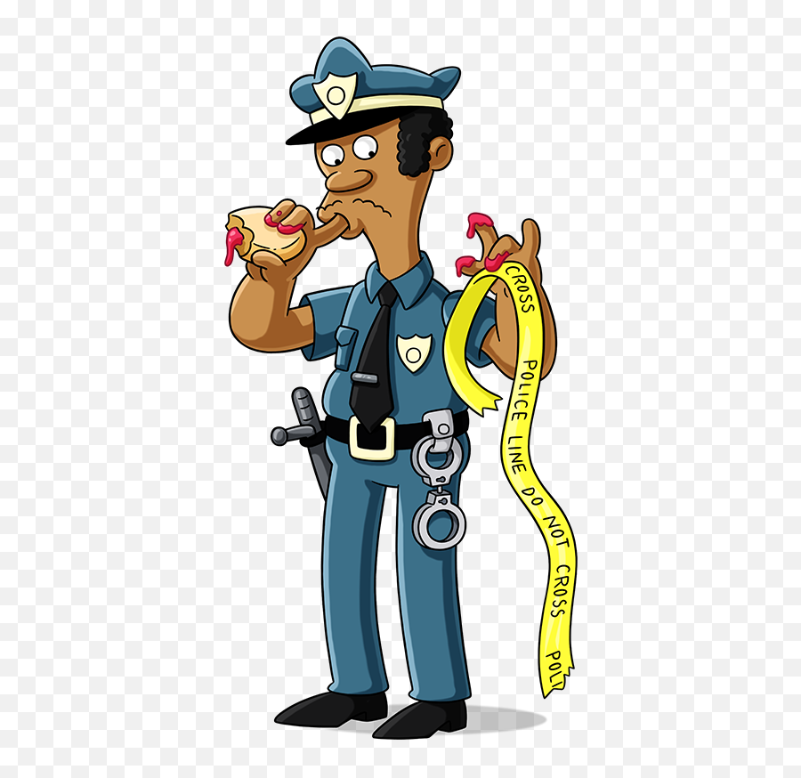 Police Clipart Peace Officer Police - The Simpsons Emoji,Police Clipart