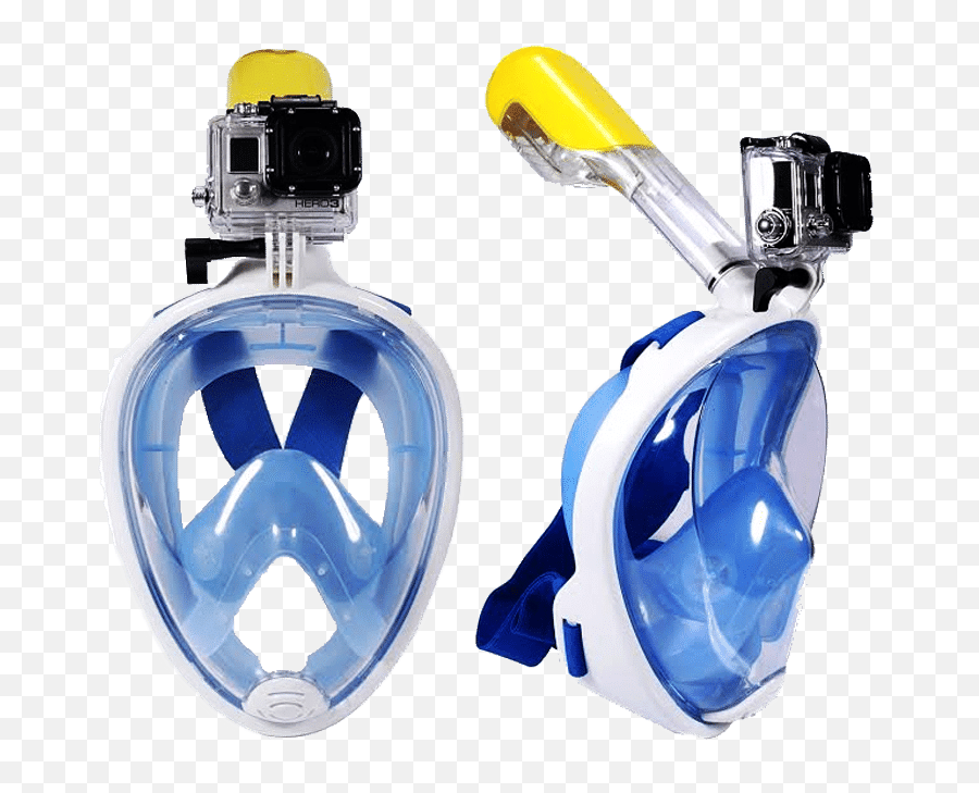 Full Face Snorkeling Mask With Go Pro Mount Emoji,Snorkel Ops Png