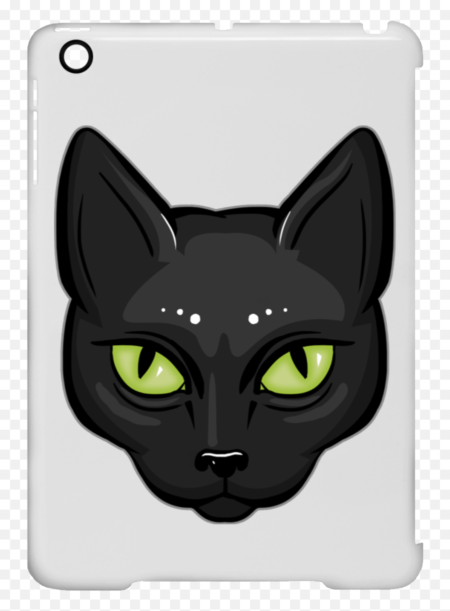 Black Cat Face Clip Case For Ipad Gifts For Cat Lovers Emoji,Cat Face Transparent