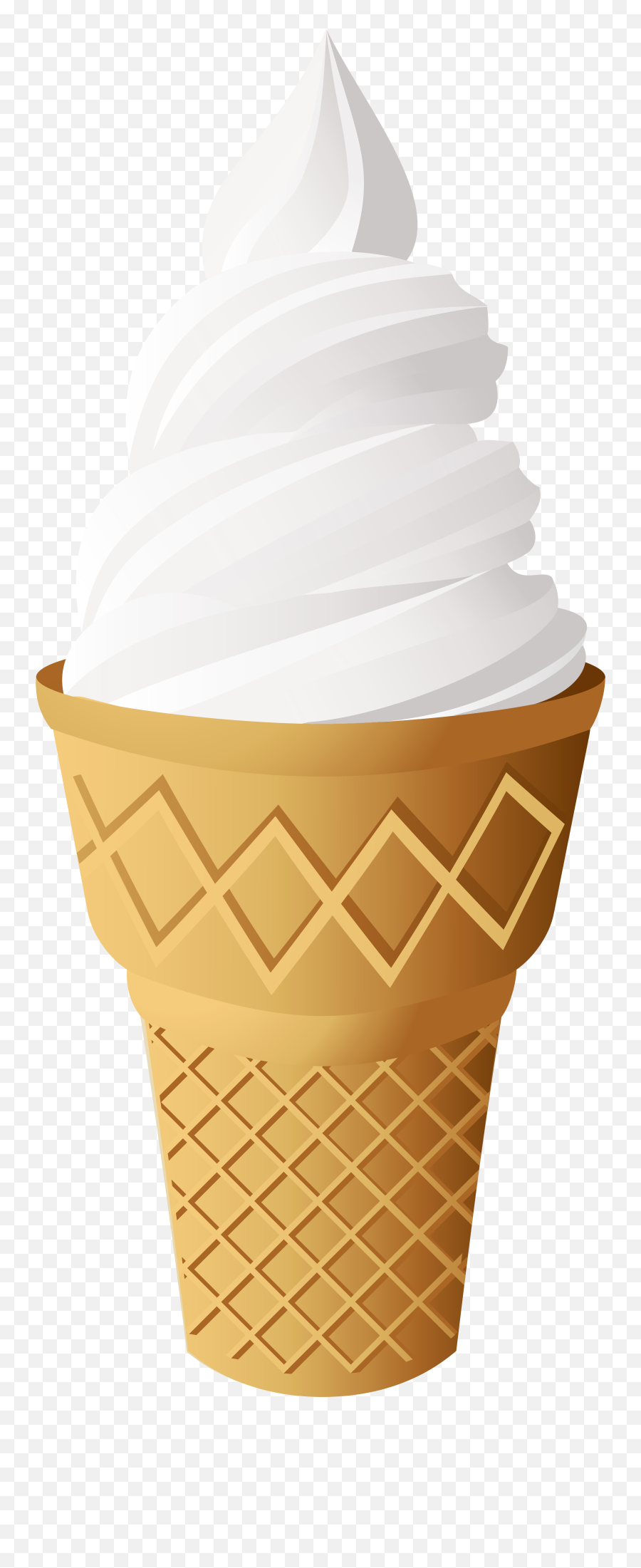 Download Hd Vanilla Ice Cream Cone Png - Vanilla Ice Cream Cone Png Emoji,Ice Cream Clipart