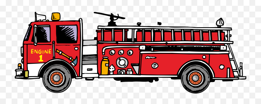 Fire Safety Firefighter Clip Art - Fire Truck Png Vector Commercial Vehicle Emoji,Fire Truck Clipart