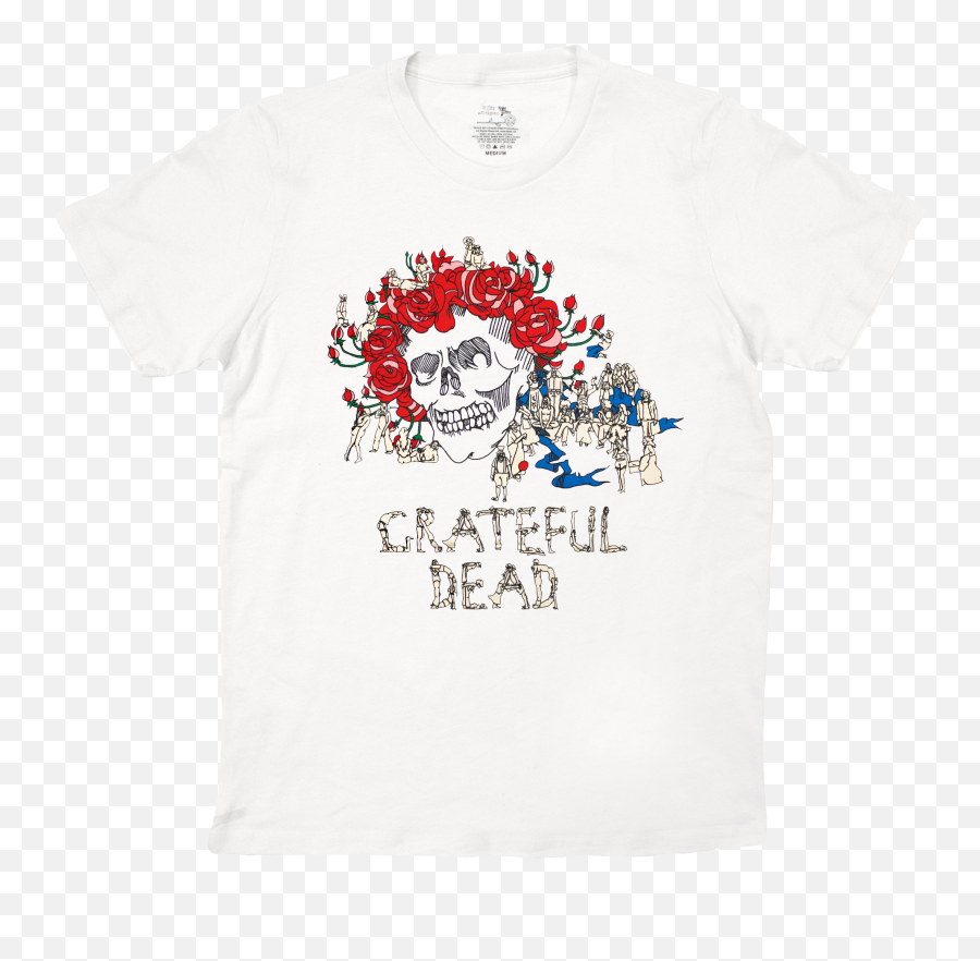 Grateful Dead White Unisex Tee Rotter And Friends Emoji,Grateful Dead Png