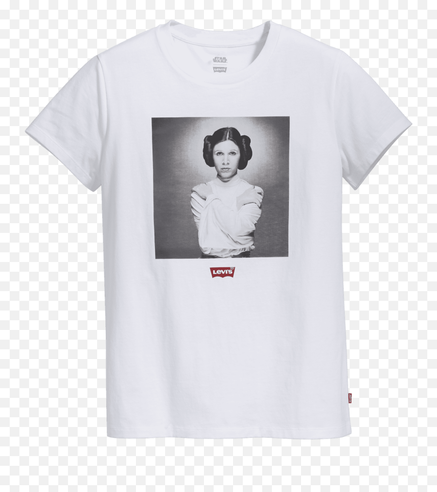 Leviu0027s X Star Wars Carrie Fisher Princess Leia T - Shirt Emoji,Princess Leia Transparent