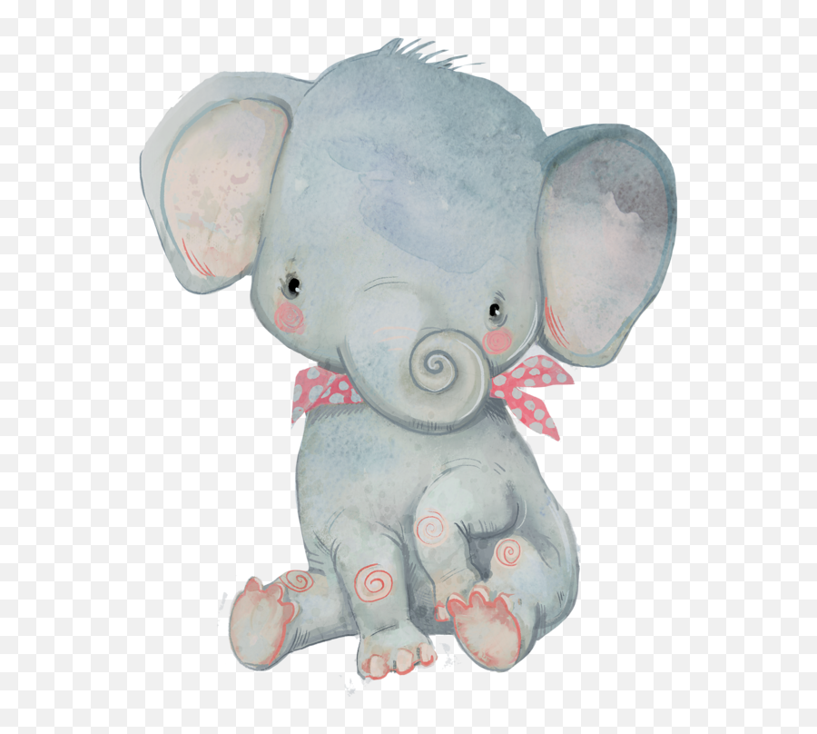 Download Image Du Blog Zezete2 - Elephant Watercolor Clipart Cute Animal Digital Art Emoji,Watercolor Clipart