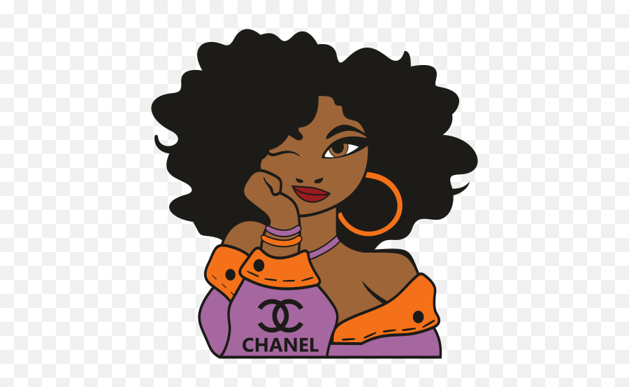 Chanel Girl Svg Chanel Logo Svg Fashion Company Svg Logo - Curly Emoji,Chanel Logo