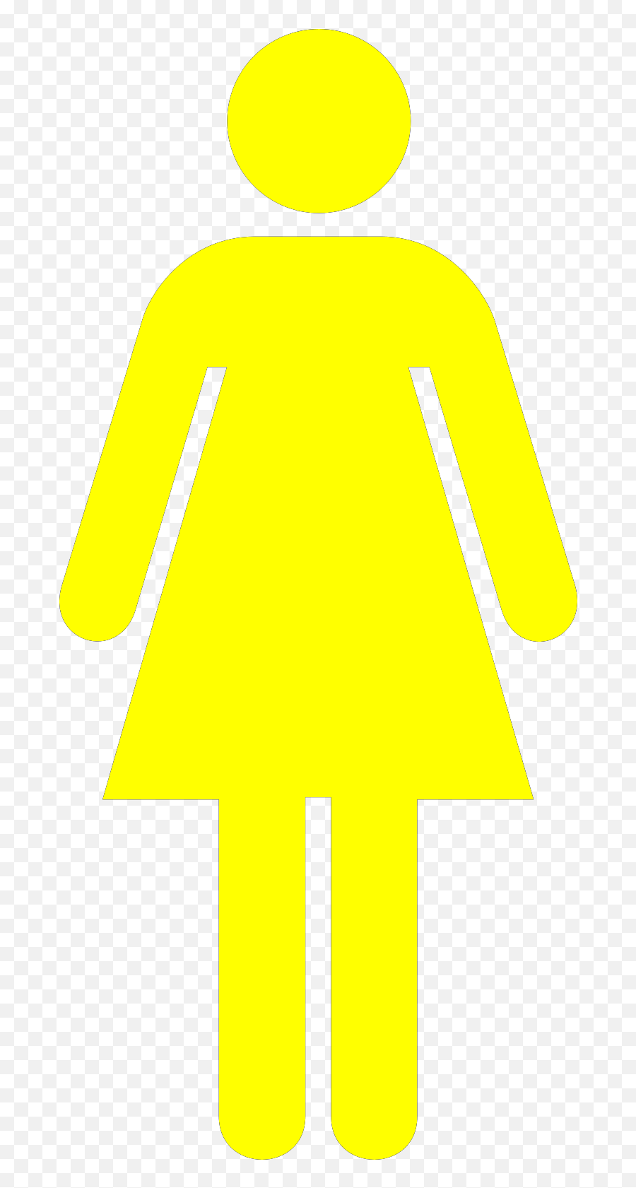 Yellow Female Restroom Svg Vector Yellow Female Restroom - Your Wife My Wife Emoji,Restroom Clipart