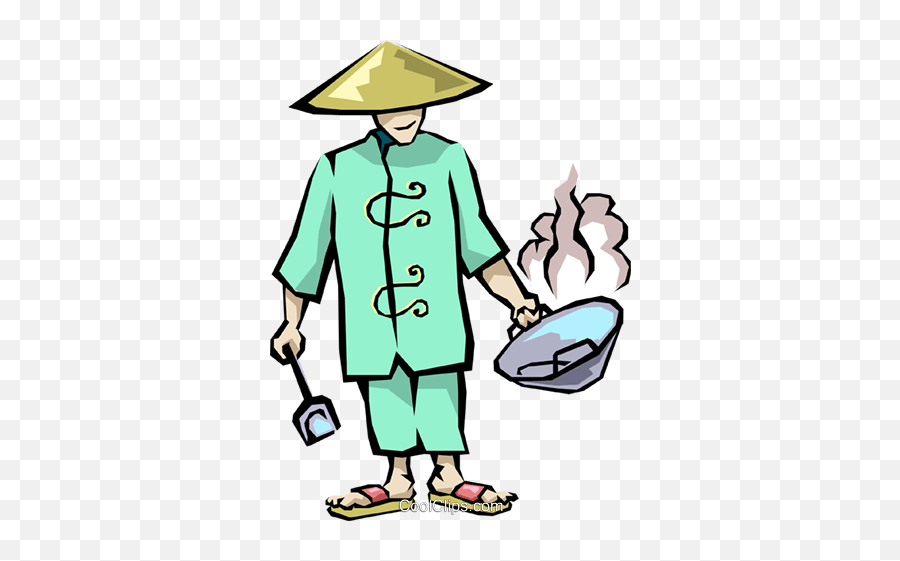 Chinese Food Royalty Free Vector Clip Art Illustration - Chinese Chef Cartoon Png Emoji,Chinese Food Clipart