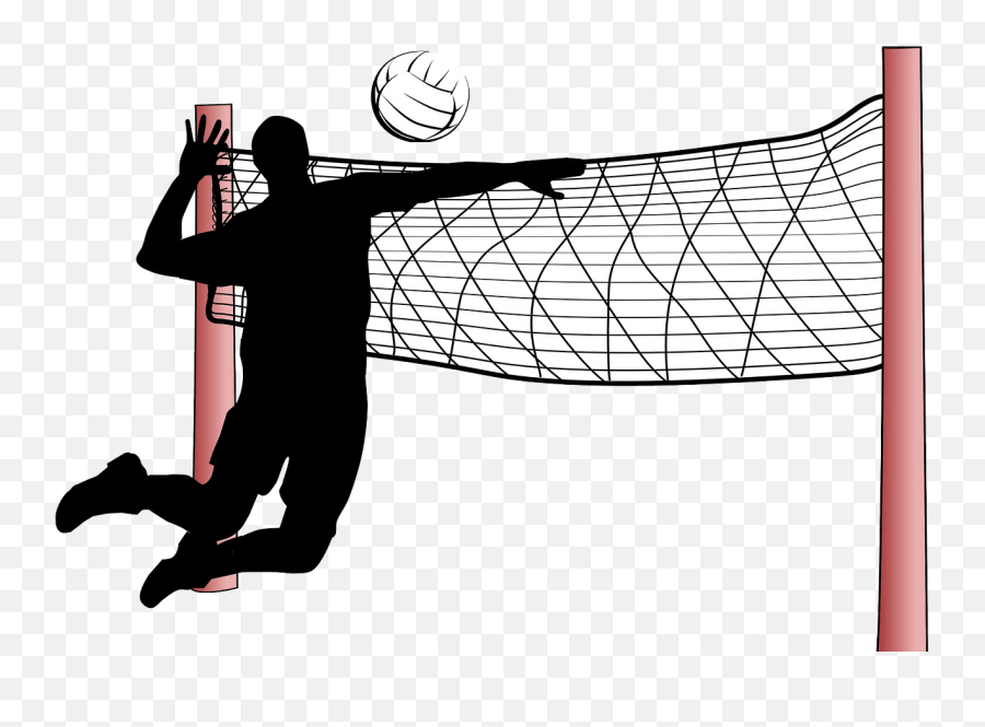 Volleyball Clipart - Transparent Background Volleyball Net Png Emoji,Volleyball Clipart Black And White