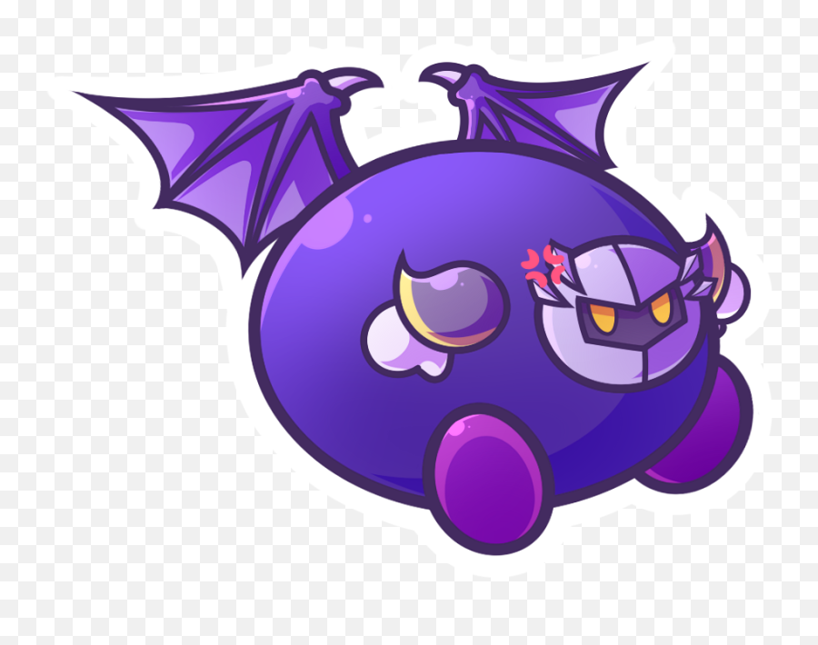 Meta Knight Png - Kirby Meta Knight Inflation Emoji,Meta Knight Png