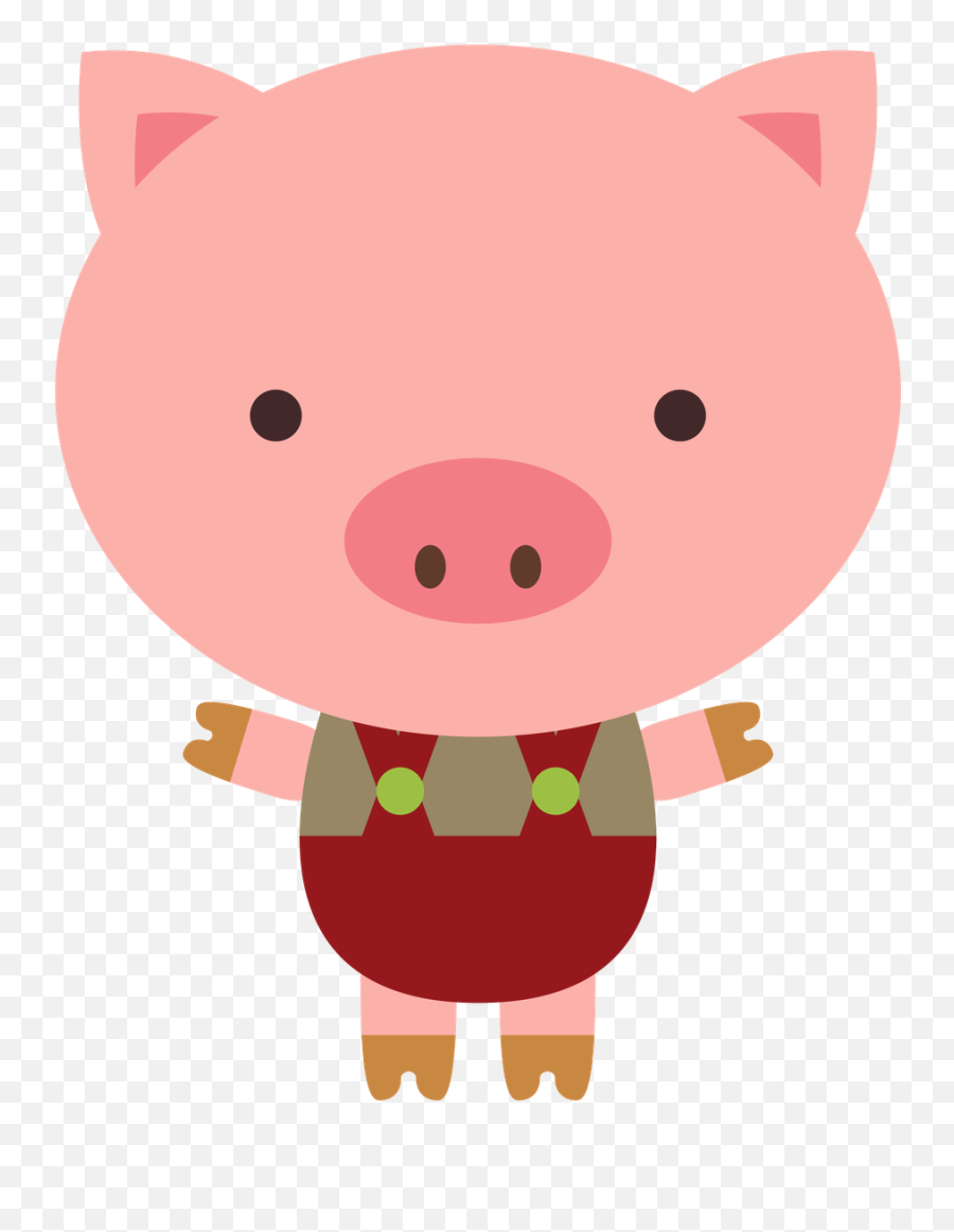 Tres Porquinhos Png Transparent Png - Clipart Three Little Pigs Emoji,3 D Clipart