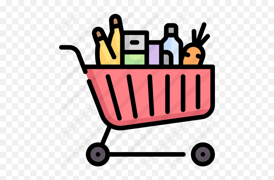 Grocery Cart - Iconos De Supermercado Emoji,Grocery Png