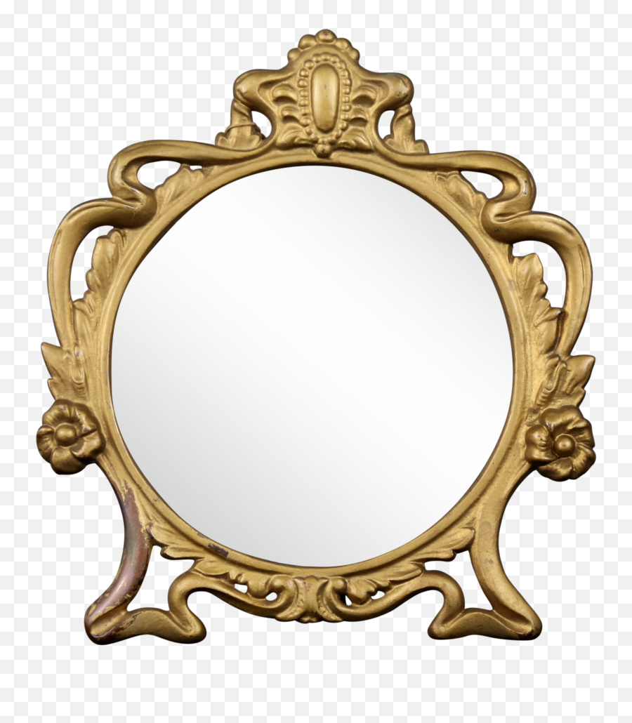 Vintage Cast Iron Vanity Mirror On - Transparent Magic Mirror Png Emoji,Mirror Clipart