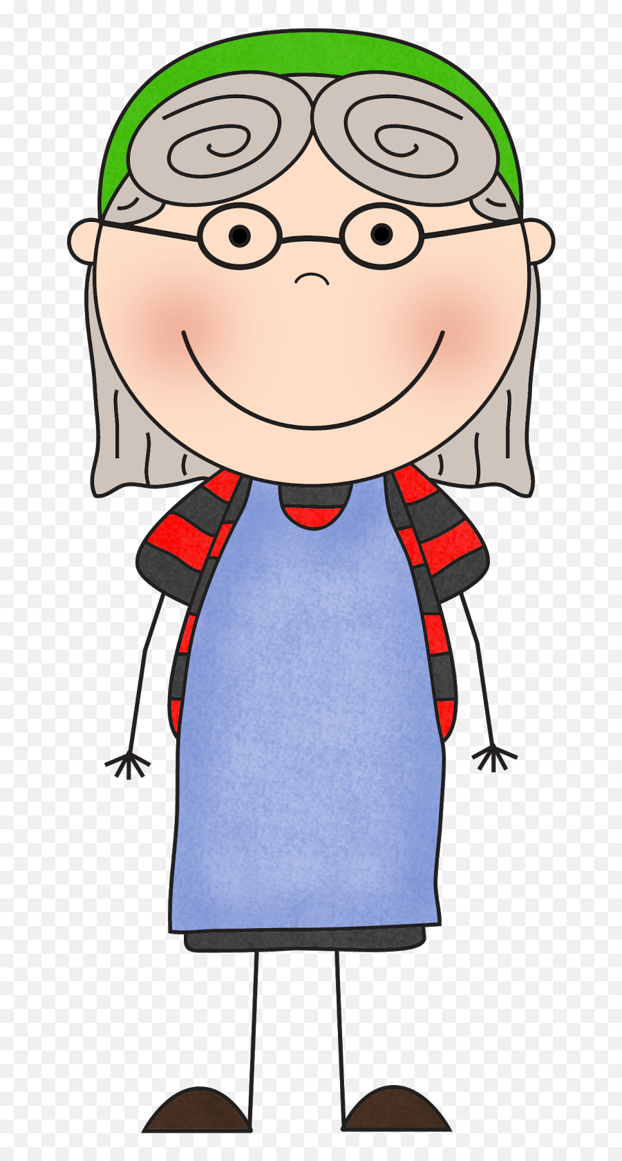 Teach Clipart Lady Teacher - There Was An Old Lady Who Emoji,There Clipart