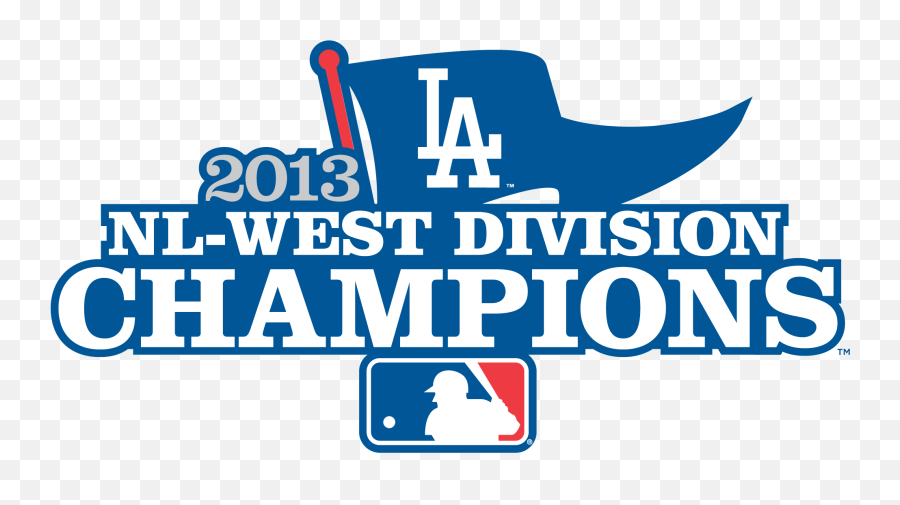 Los Angeles Dodgers Champion Logo - Dodgers 2013 Nl West Emoji,Dodgers Logo