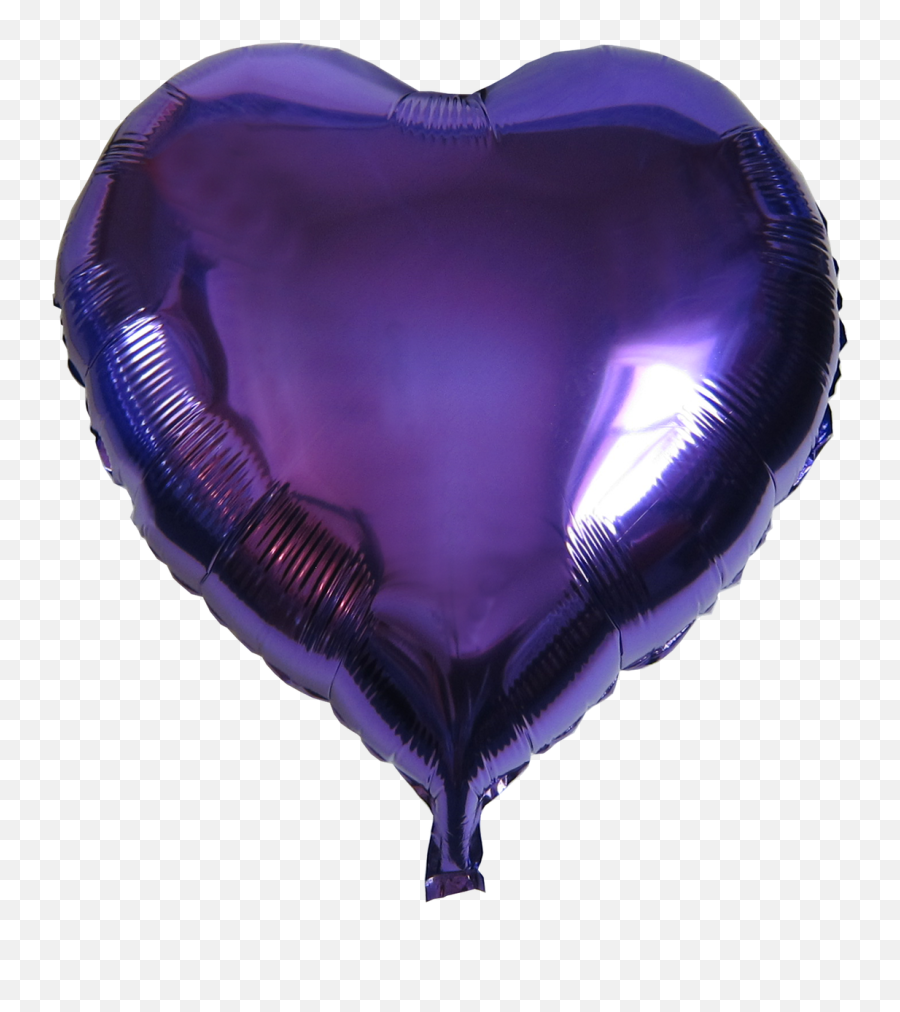 Heart Shape Balloon 23 Purple Emoji,Heart Shape Transparent