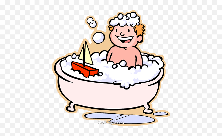 Take A Bath Clipart - Taking A Bath Cartoon Png Emoji,Bath Clipart