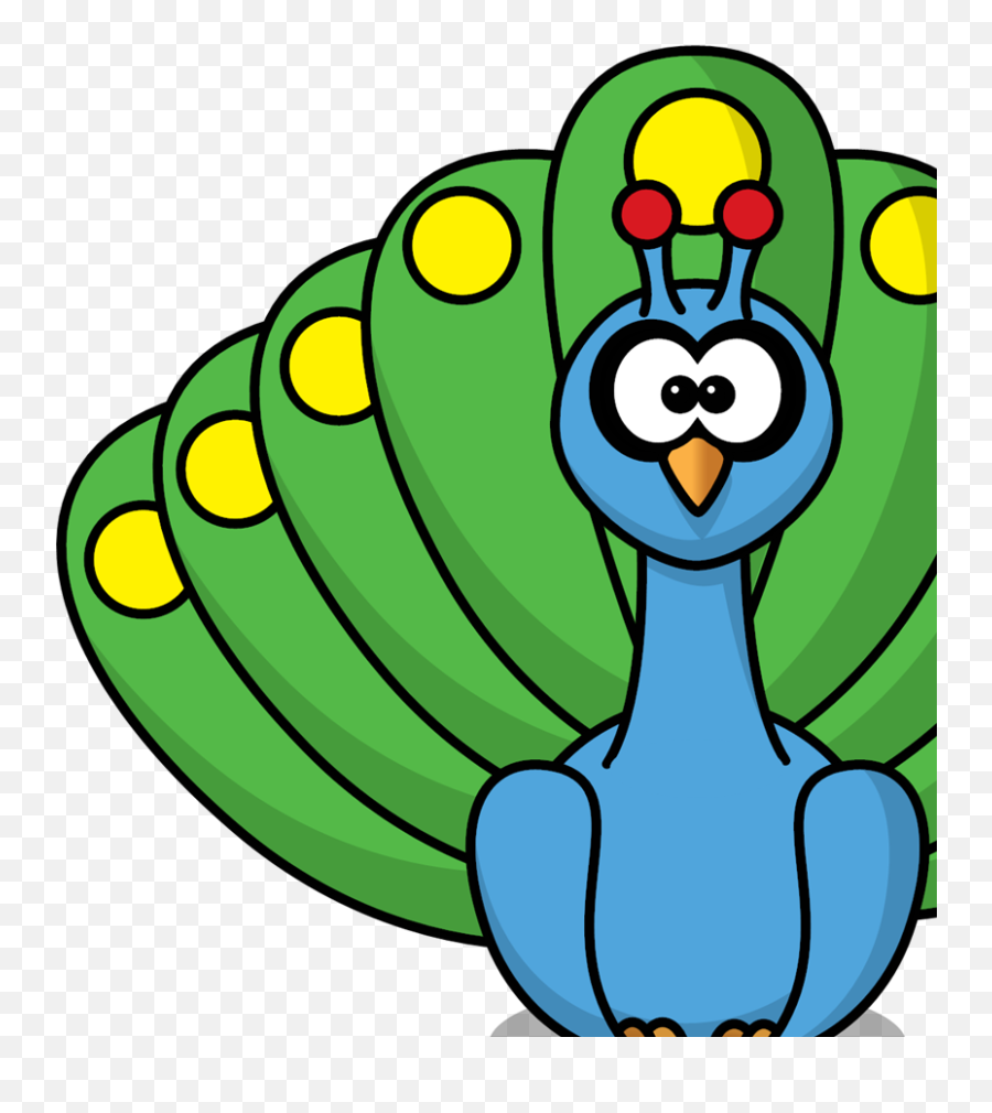 Cartoon Peacock Svg Vector Cartoon - Cartoon Peacock Clipart Emoji,Peacock Clipart