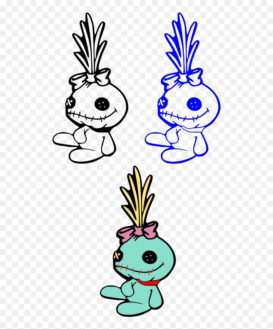 Constantine Lilo And Stitch Scump The Doll 3 Versions - Lilo And Stitch Scrump Drawings Emoji,Stitch Clipart