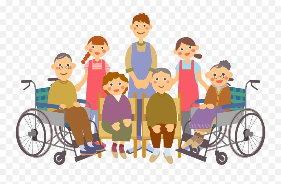 Elderly Care In A Nursing Home Clipart Free Download Emoji,Home Clipart