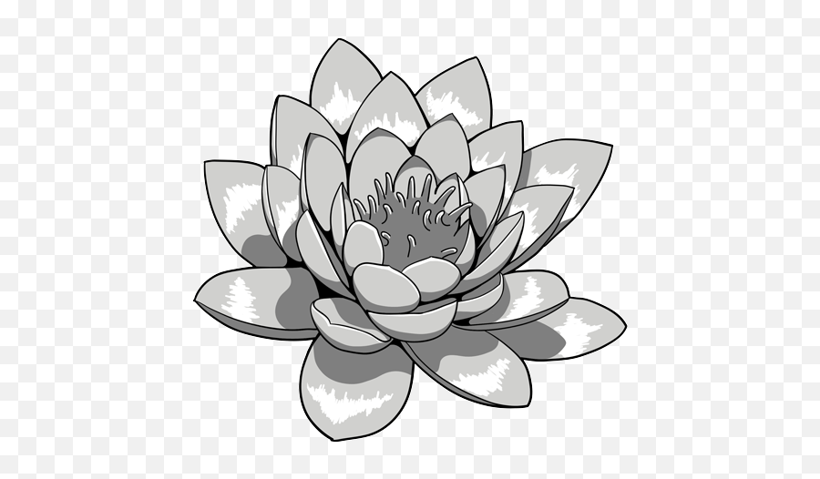 Download Lotus Flower Tattoos - Lotus Flower Tattoo Flash Emoji,Lotus Flower Png